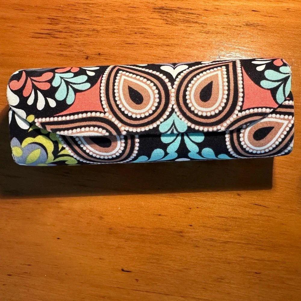 Floral Botanical Paisley Pop Art Vera Bradley Colorful Glasses Case Preppy Happy